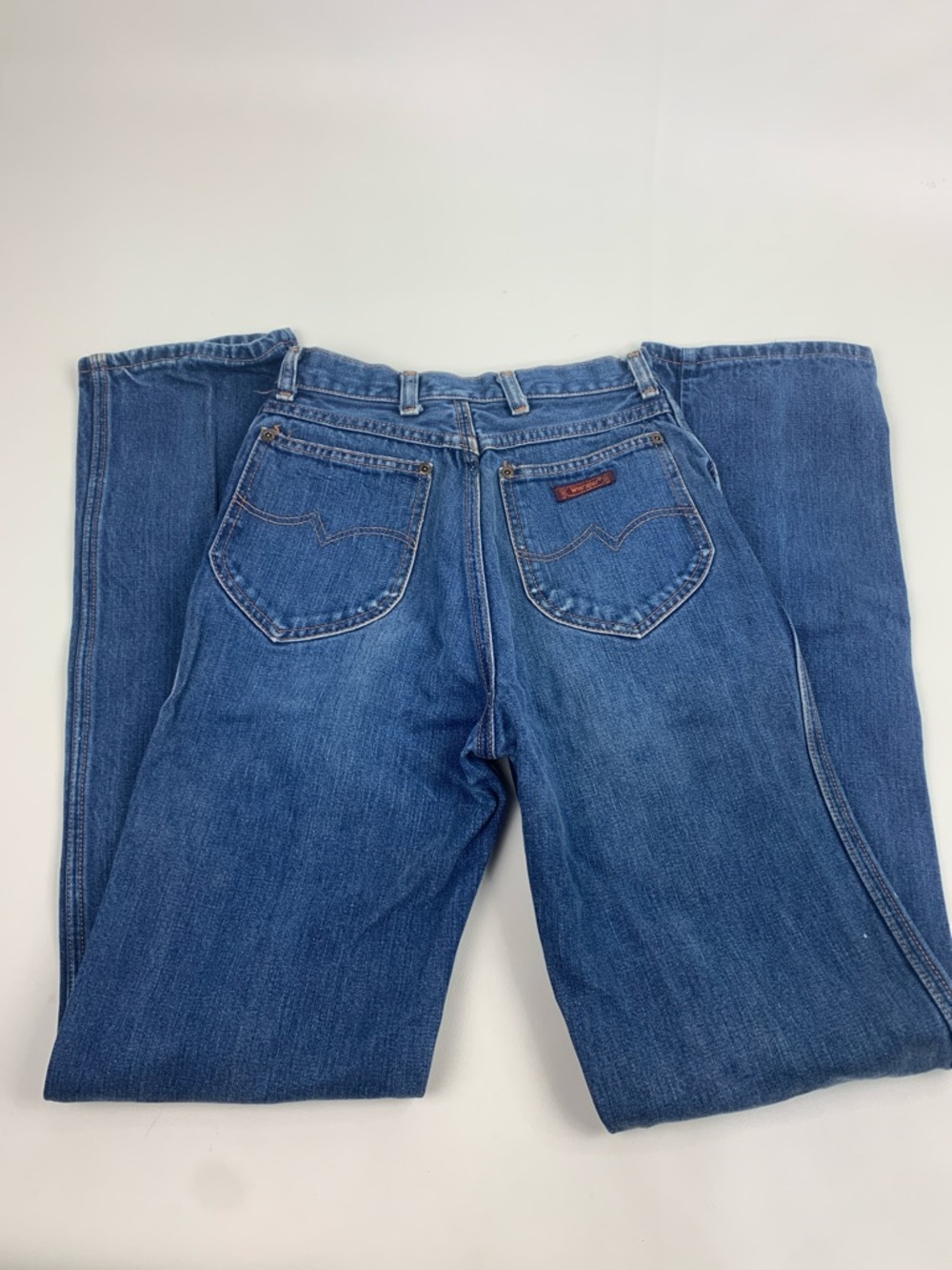 Vintage Wrangler Women's Dark Blue straight Jeans Size Vtg 9 junior tall Rare - Picture 5 of 16